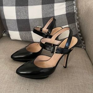 Bally Patent Platform Heels